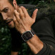 Juoda apyrankė Apple Watch 6 / 7 / 8 / 9 / 10 / SE / Ultra 1 / 2 ( 44 / 45 / 46 / 49 mm) "Teh-Protect Nylon Slip"