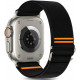 Juoda apyrankė Apple Watch 6 / 7 / 8 / 9 / 10 / SE / Ultra 1 / 2 ( 44 / 45 / 46 / 49 mm) "Teh-Protect Nylon Slip"