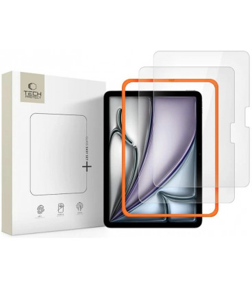 Apsauginis grūdintas stiklas Apple iPad Air 11” 6 / 7 / 8 / 2024-2026 kompiuteriui "Tech-Protect Easy Set+ 2-Pack"