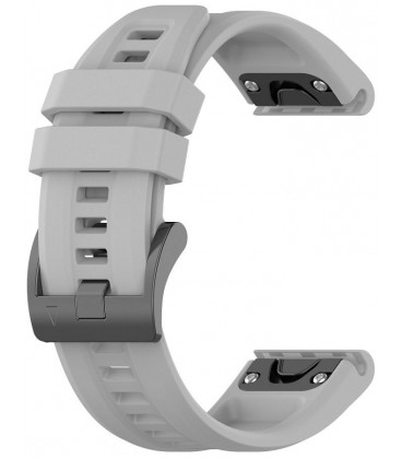 Pilka apyrankė Garmin Fenix 3 / 3HR / 5X / 6X / 6X Pro / 7X / 7X Pro laikrodžiams "Silicone Strap"