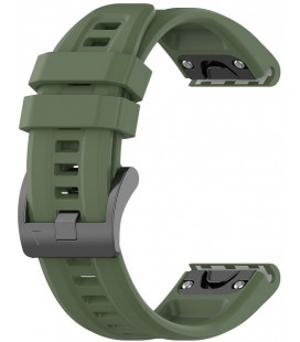 Žalia apyrankė Garmin Fenix 3 / 3HR / 5X / 6X / 6X Pro / 7X / 7X Pro laikrodžiams "Silicone Strap"