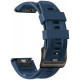 Mėlyna apyrankė Garmin Fenix 3 / 3HR / 5X / 6X / 6X Pro / 7X / 7X Pro laikrodžiams "Silicone Strap"