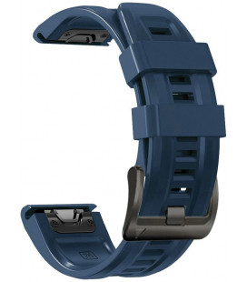 Mėlyna apyrankė Garmin Fenix 3 / 3HR / 5X / 6X / 6X Pro / 7X / 7X Pro laikrodžiams "Silicone Strap"