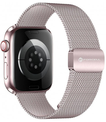 Rožinė apyrankė Apple Watch (44 / 45 / 46 / 49 mm) laikrodžiams "Forcell F-Design FA14"