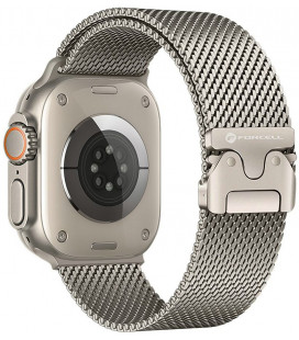 Sidabrinės splavos apyrankė Apple Watch (44 / 45 / 46 / 49 mm) laikrodžiams "Forcell F-Design FA11"