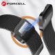 Sidabrinės spalvos apyrankė 20mm laikrodžiams "Forcell F-Design FS11"