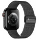 Juoda apyrankė Apple Watch (44 / 45 / 46 / 49 mm) laikrodžiams "Forcell F-Design FA14"