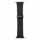Juoda odinė apyrankė Apple Watch (44 / 45 / 46 / 49 mm) laikrodžiams "Forcell F-Design FA21"