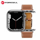 Juoda odinė apyrankė Apple Watch (44 / 45 / 46 / 49 mm) laikrodžiams "Forcell F-Design FA20"