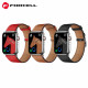 Juoda odinė apyrankė Apple Watch (44 / 45 / 46 / 49 mm) laikrodžiams "Forcell F-Design FA20"
