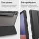 Juodas atverčiamas dėklas Samsung Galaxy Tab S9 11.0 / S10 FE 10.9 X710 / X716B / X520 / X526 planšetei "Spigen Ultra Hybrid Pro