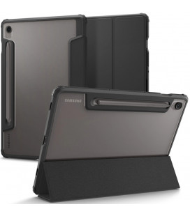 Juodas atverčiamas dėklas Samsung Galaxy Tab S9 11.0 / S10 FE 10.9 X710 / X716B / X520 / X526 planšetei "Spigen Ultra Hybrid Pro