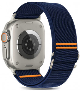 Mėlyna apyrankė Apple Watch 6 / 7 / 8 / 9 / 10 / SE / Ultra 1 / 2 ( 44 / 45 / 46 / 49 mm) "Teh-Protect Nylon Slip"