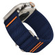 Mėlyna apyrankė Apple Watch 6 / 7 / 8 / 9 / 10 / SE / Ultra 1 / 2 ( 44 / 45 / 46 / 49 mm) "Tech-Protect Nylon Slip"