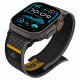 Juoda apyrankė Apple Watch 6 / 7 / 8 / 9 / 10 / SE / Ultra 1 / 2 ( 44 / 45 / 46 / 49 mm) laikrodžiui "Spigen Athlex Air"