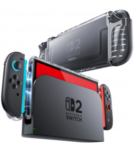 Matinis skaidrus dėklas Nintendo Switch 2 žaidimų kompiuteriui "Supcase Crystal Case"