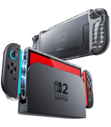 Matinis skaidrus dėklas Nintendo Switch 2 žaidimų kompiuteriui "Supcase Crystal Case"