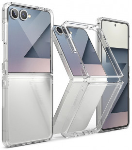 Skaidrus dėklas Samsung Galaxy Z Flip 7 telefonui "Ringke Fusion"