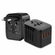 Juodas kelioninis adapteris EU / UK / US / AU "Tech-Protect TA200"