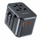 Juodas kelioninis 35W GaN 2xUSB-A / 3xUSB-C pakrovėjas "Awei C-39"