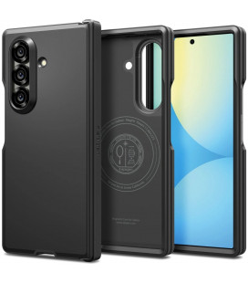 Juodas dėklas Samsung Galaxy Z Fold 7 telefonui "Spigen Tough Armor Pro MAG Magsafe"