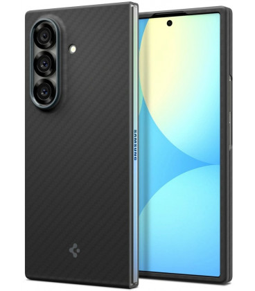 Juodas (Aramid) dėklas Samsung Galaxy Z Fold 7 telefonui "Spigen Airskin"