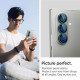 Juoda kameros apsauga Samsung Galaxy Fold 7 telefonui "Spigen Optik Pro HD GLAS.TR ”EZ FIT” 2-Pack"