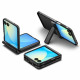 Juodas dėklas Samsung Galaxy Z Flip 7 telefonui "Spigen Tough Armor Pro MAG Magsafe"