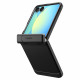 Juodas dėklas Samsung Galaxy Z Flip 7 telefonui "Spigen Tough Armor Pro MAG Magsafe"