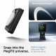 Juodas dėklas Samsung Galaxy Z Flip 7 telefonui "Spigen Tough Armor Pro MAG Magsafe"