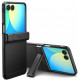 Juodas dėklas Samsung Galaxy Z Flip 7 telefonui "Spigen Tough Armor Pro MAG Magsafe"