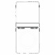 Skaidrus (Baltas) dėklas Samsung Galaxy Z Flip 7 telefonui "Spigen Ultra Hybrid Pro MAG"