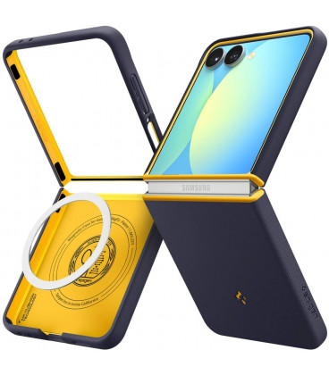 Mėlynas dėklas Samsung Galaxy Z Flip 7 telefonui "Spigen Nano Pop MAG Magsafe"