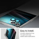 Juoda kameros apsauga Samsung Galaxy Flip 7 / 8 telefonui "Spigen Optik Pro HD GLAS.TR ”EZ FIT” 2-Pack"