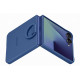 Originalus mėlynas dėklas "Silicone Cover with Ring" Samsung Galaxy Z Flip 7 telefonui "EF-PF766TNE"