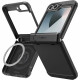 Juodas dėklas Samsung Galaxy Z Flip 6 / 7 FE telefonui "Spigen Tough Armor Pro MAG Magsafe"