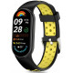 Juoda / geltona apyrankė Xiaomi Smart Band 8 / 9 / 10 / NFC laikrodžiui "Tech-Protect Iconband Air"