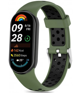 Žalia / juoda apyrankė Xiaomi Smart Band 8 / 9 / 10 / NFC laikrodžiui "Tech-Protect Iconband Air"