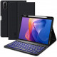 Juodas atverčiamas dėklas + klaviatūra Xiaomi Redmi Pad 2 11.0 planšetei "Tech-Protect SC + Keyboard"
