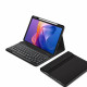 Juodas atverčiamas dėklas + klaviatūra Xiaomi Redmi Pad 2 11.0 planšetei "Tech-Protect SC + Keyboard"