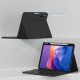 Juodas atverčiamas dėklas + klaviatūra Xiaomi Redmi Pad 2 11.0 planšetei "Tech-Protect SC + Keyboard"
