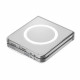 Skaidrus (Baltas) dėklas Samsung Galaxy Z Flip 7 telefonui "Spigen Airskin MAG Magsafe"
