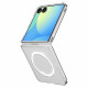 Skaidrus (Baltas) dėklas Samsung Galaxy Z Flip 7 telefonui "Spigen Airskin MAG Magsafe"