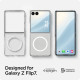 Skaidrus (Baltas) dėklas Samsung Galaxy Z Flip 7 telefonui "Spigen Airskin MAG Magsafe"