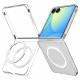 Skaidrus (Baltas) dėklas Samsung Galaxy Z Flip 7 telefonui "Spigen Airskin MAG Magsafe"