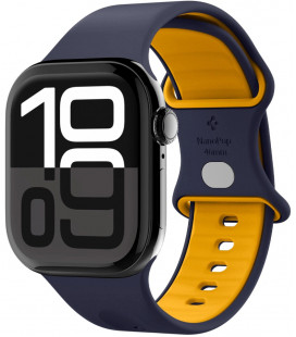Mėlyna apyrankė Apple Watch 6 / 7 / 8 / 9 / 10 / SE / Ultra 1 / 2 (44 / 45 / 46 / 49 mm) laikrodžiui "Spigen Nano Pop"