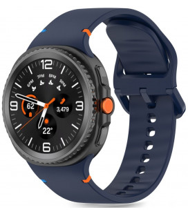 Mėlyna apyrankė Samsung Galaxy Watch 8 / Classic (40 / 44 / 46 mm) laikrodžiui "Tech-Protect Silicone"