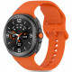 Oranžinė apyrankė Samsung Galaxy Watch 8 / Classic (40 / 44 / 46 mm) laikrodžiui "Tech-Protect Silicone"