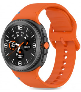 Oranžinė apyrankė Samsung Galaxy Watch 8 / Classic (40 / 44 / 46 mm) laikrodžiui "Tech-Protect Silicone"