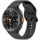 Juoda apyrankė Samsung Galaxy Watch 8 / 9 / Classic (40 / 44 / 46 mm) laikrodžiui "Tech-Protect Silicone"